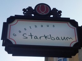 Gut Essen, gut trinken, sich gut unterhalten! Das kann man beim Starkbaum.
